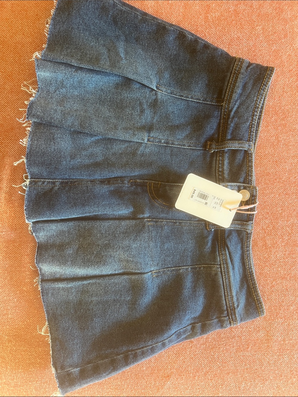 Gianni Bini Dark Blue Denim Mini Skirt